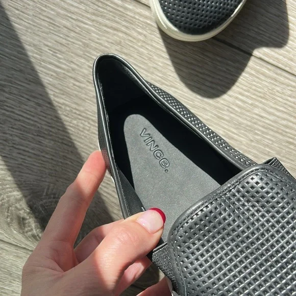 VINCE Perforated Leather Blair Sneaker, NEW. 
Style # 52862 - Picture 7 of 11